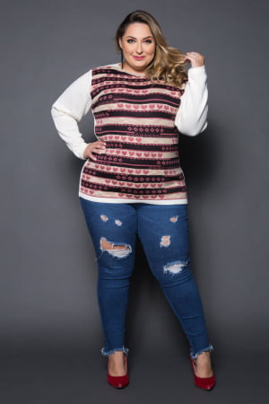BLUSA JACAR CORACAO 0255 BLUSA JACAR CORACAO 0255