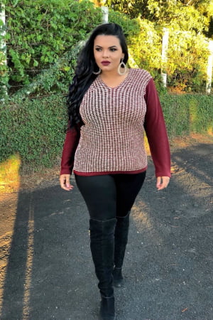 BLUSA MESCLA FLAME TOTAL 092 BLUSA MESCLA FLAME TOTAL 092