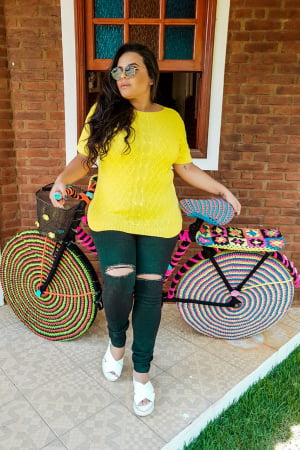 Blusa aran trança 077 Blusa aran trança 077