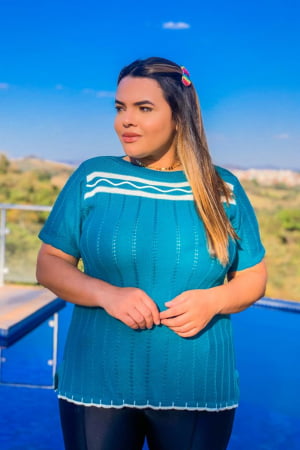 BLUSA VERÃO ONDINHA 0301P BLUSA VERÃO ONDINHA 0301P